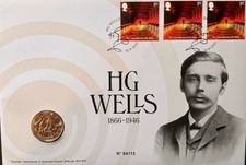 2021 Uk Hg Wells £2 Pound Coin Limited Edition Royal Mint.