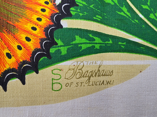 Das Bagshaus von St. Lucia W.J. Vier Leinen Tischsets, bunte Schmetterlinge - Bild 4 von 10