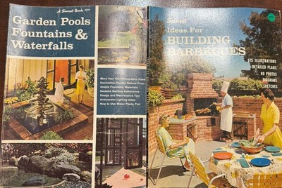 sunset books lot vintage