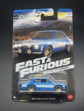 Hot Wheels 1970 Ford Escort RS1600 Blue Fast Furious Brian O Connor 4/5