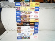 MIXED LOT OF 10 WHITE MOUNTAIN 1000 PIECE JIGSAW PUZZLES  LOT 2