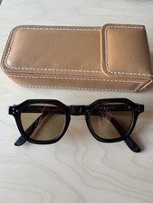Yellows Plus Grant sunglasses with original case made in Japan