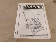 SNAPPER POWERAKE & POWERSLICE PARTS MANUAL MODEL PR5001 PS5001