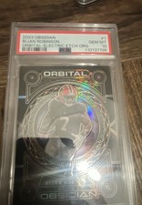 2023 Panini Obsidian - Orbital Bijan Robinson #1 Electric Etch Orange /65 (RC)