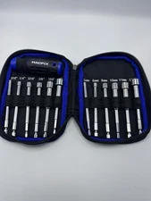 MACFIX  12-in-1  NUT Driver SET 12pc’s Precision W/Folding Zipper Case.