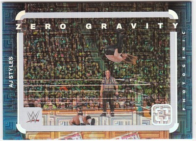 2024 Panini Photogenic WWE AJ Styles Zero Gravity Maze 21/25