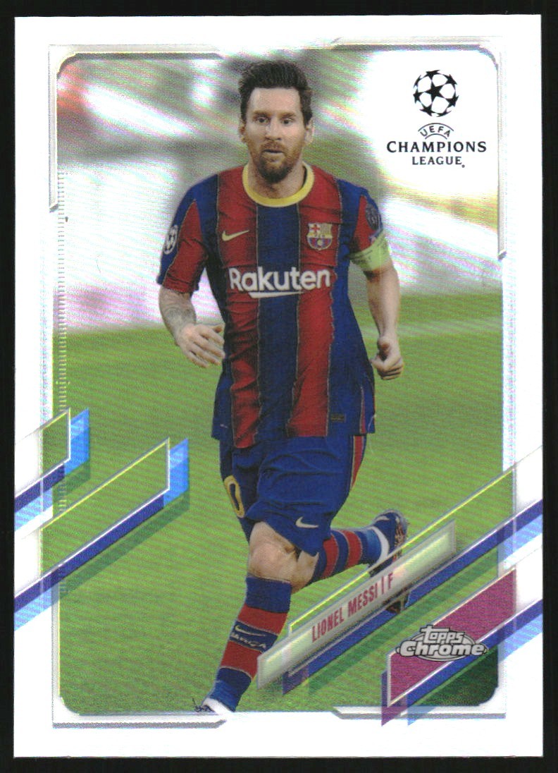 2020-21 Topps Chrome UEFA Champions League Refractors #1 Lionel Messi