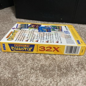 Knuckles' Chaotix Sega Genesis 32X 1995 Complete in Box with Registration Card.