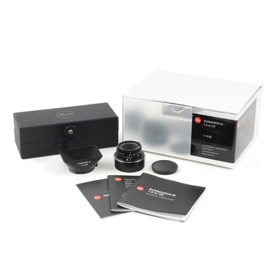 LEICA 28MM F5.6 SUMMARON-M MATTE BLACK PAINT + BOX 11928 #4313 | eBay