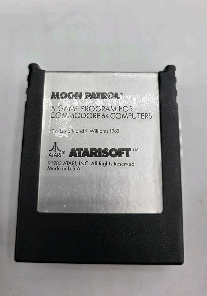 Commodore 64 Moon Patrol from Atarisoft Game 1982 Rare  - Image 3 of 4