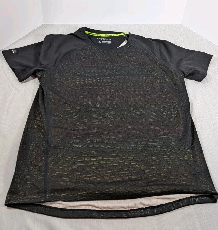 Superdry Homme - Haut De Sport Manches Longues - Activewear - Noir Ou Gris - Taille XL