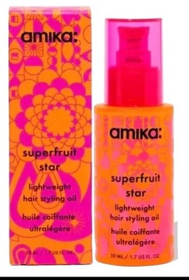 Amika Superfruit Star Lightweight Styling Oil 1.7 oz / New In Box