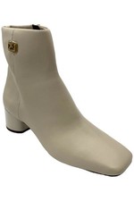 Franco Sarto Women's Noah Leather Heeled Ankle Boot White