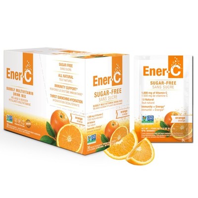 Ener-C Sugar Free Energy Orange Multivitamin Drink Mix Vitamin C 10... Fast Ship