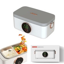 Portable Electric Lunch Box, 60W Cordless Portable Electric Self Heating Lunc...