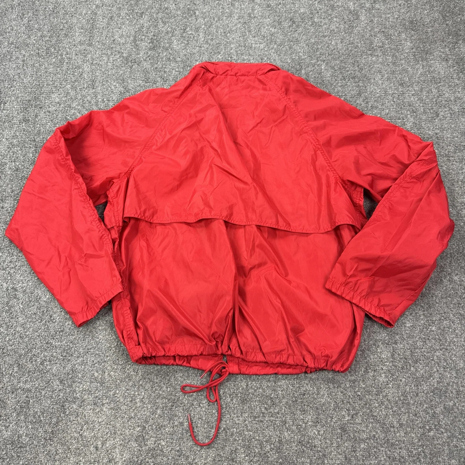 Vintage Eddie Bauer Jacket Mens XL Red Nylon Hooded Mesh Lined Windbreaker - product detail image 7