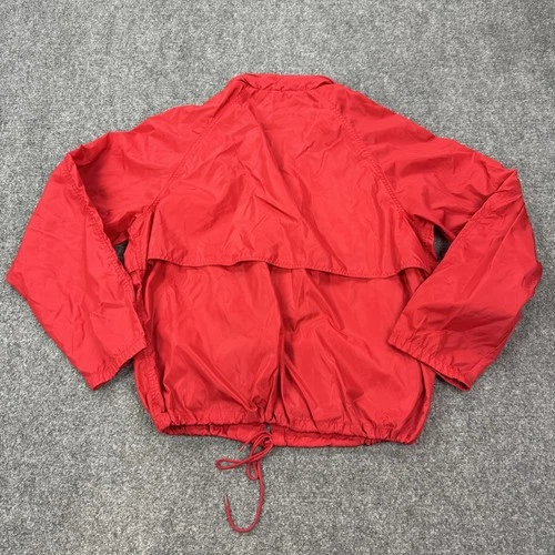 Vintage Eddie Bauer Jacket Mens XL Red Nylon Hooded Mesh Lined Windbreaker image 7