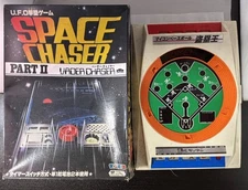 IC Moritani Retro Handheld Game Lot 2 Spacechaser Part II & Mycom Baseball Junk