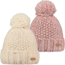 Barts Womens Aitane Chunky Knitted Warm Winter Beanie Bobble Hat
