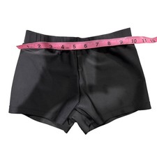 Kids Black Mock Neck Long Sleeve Crop Top and Dance Shorts Set Gymnastics cheer