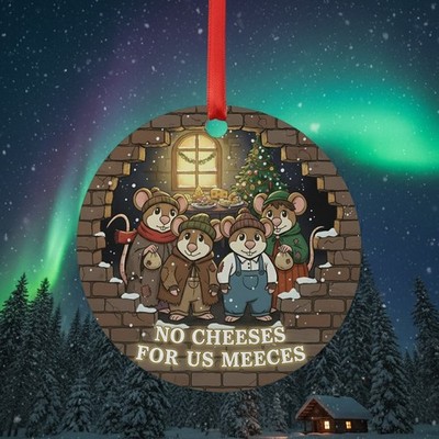 Funny Tree Ornament | 'No Cheeses For Us Meeces' The Muppet Christmas Carol Xmas