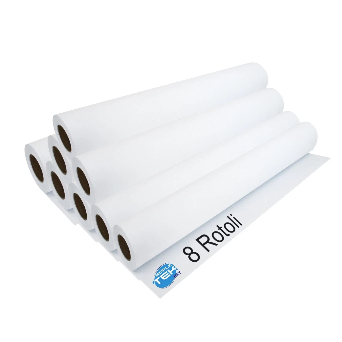 8 X Rouleau Papier Table Traçante A2 Blanc Mat Inkjet 420MM 50MT 50MM Âme 80g