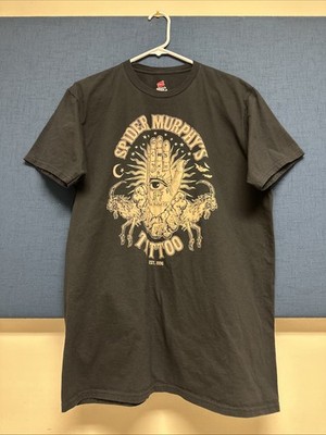 Spider Murphys Tattoo Shop San Rafael California T Shirt Black Size Extra Large