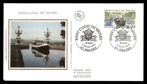 Mayfairstamps France FDC 1990 Pont Canal De Briare First Day Cover aax_23229