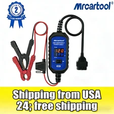 OBD Emergency Power Supply Cable Memory Saver Cable Digital display w/2 Clamps