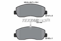 Textar Bremsbelagsatz, Scheibenbremse Vorderachse U.A. FüR Nissan, Opel, Renault