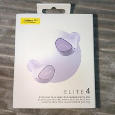 Jabra Elite 4 Bluetooth Wireless Earbuds Lilac color   Standard Model