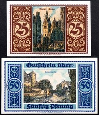 HANNOVER 1921  Handelskammer  Complete Set German Notgeld