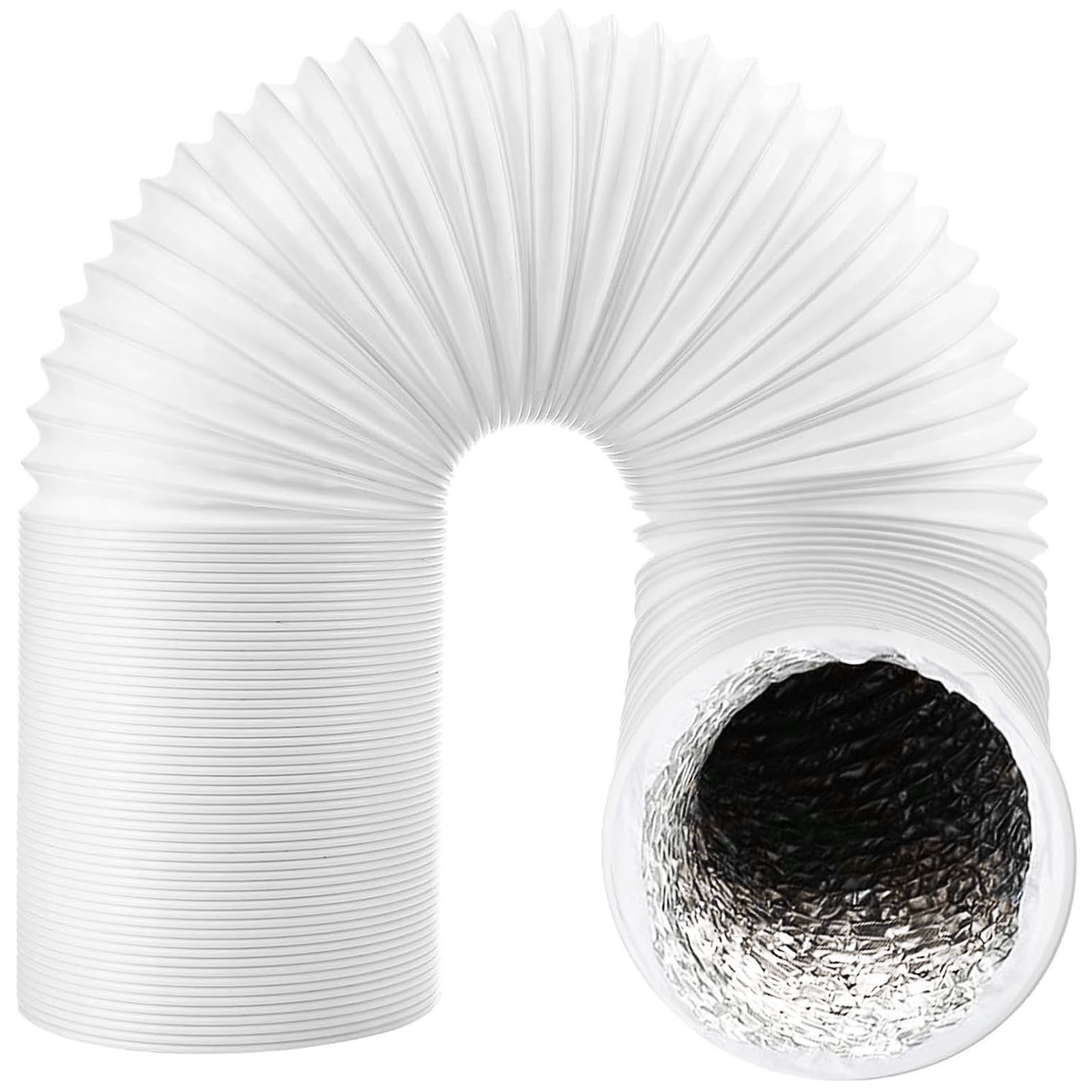 Air Conditioning Duct Hose 6"" PVC Foil Flexible AC Vent Pipe 152mm 3m UNIVERSAL - Image 2