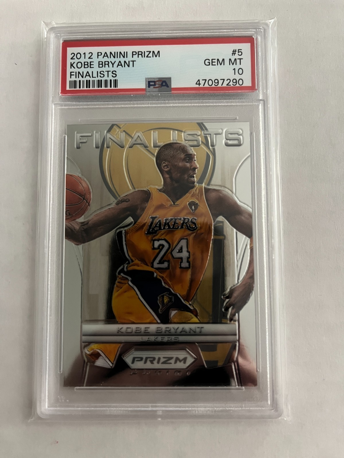 2012-13 KOBE BRYANT Finalists Prizm PSA 10! First Year Prizm! Lakers, Pop 20!
