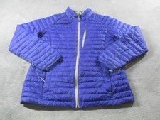 L.L.Bean Jacket Youth Large 14-16 Blue Down Puffer Zip Pockets Packable
