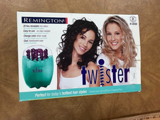 Remington Twisters H-2030 Bendable Hot Rollers Spiral Hair Curler Waves Ringlets