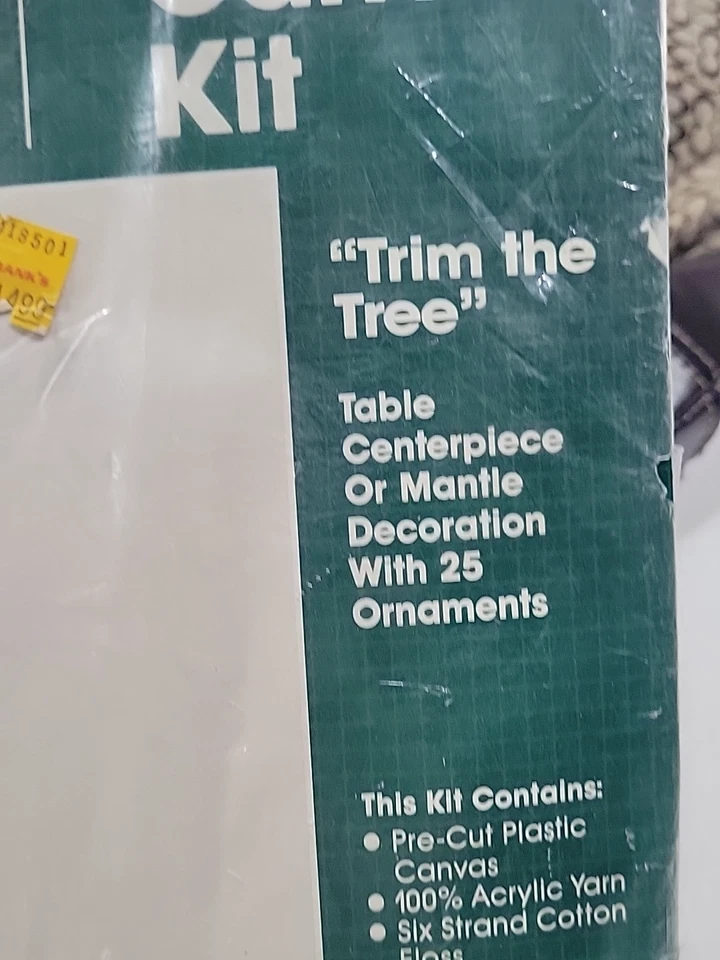 De Colección BUCILLA Great Shapes II "Trim The Tree" Kit de Lona Plástica 61008 Navidad *Leer Foto 3 de 4