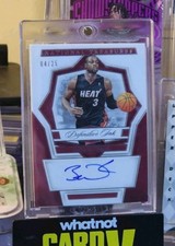 2023-24 National Treasures Definitive Ink Dwyane Wade On Card Auto /25
