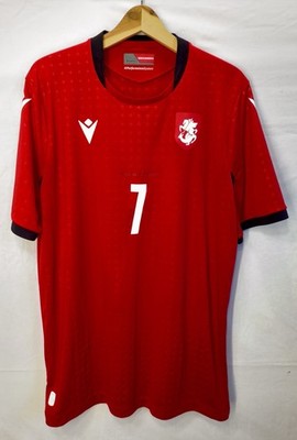 Georgia 2023/2024 Third Match XXL Red Jersey Kvaratskhelia #7