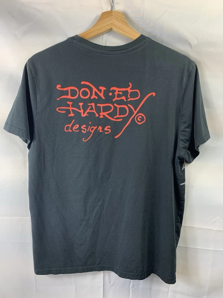 Camiseta gráfica Ed Hardy Panther para hombre talla mediana Foto 3 de 4