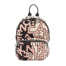 Chanel Matelasse Neon Canvas Backpack Women Black One Size