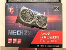 MSI Radeon RX 6700 XT MECH 2X OC 12GB GDDR6 Graphics Card.