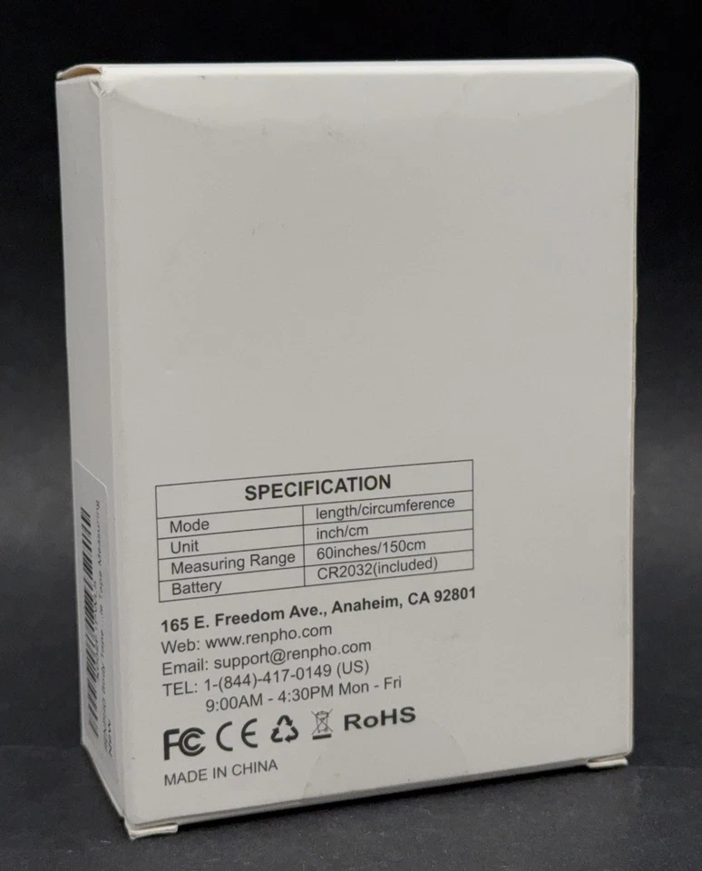 Renpho Smart Body Tape Measure Bluetooth Smart Healthy Living NEW SEALED RFBMF01 - Image 2 of 3