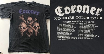 Coroner No More Color Tour 1990 Two Sides Print Unisex T-Shirt