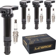 4 Ignition Coil Packs Spark Plugs for 2006 2007 2008 2009 2010 2011 Kia Rio Rio5