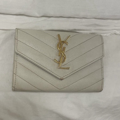 Saint Laurent Women s Beige Envelope Wallet **authentic