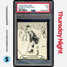 1936 O-PEE-CHEE V304D #123 CHARLIE CONACHER SERIES D PSA 5