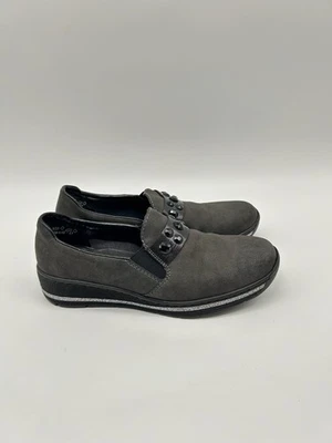Rieker Damen Slipper Grau EUR 38 - Bild 1 von 4