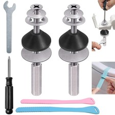 Toilet Seat Screws Replacement Kit, Toilet Seat Bolts Replacement Kit, Heavy ...