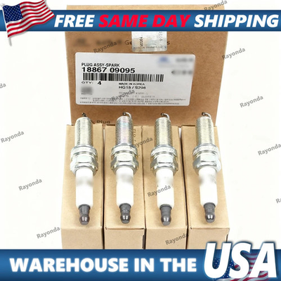 #ad ⭐GENUINE⭐ Spark Plug 4PCS for 17 24 Elantra Kona Veloster Forte Seltos Soul 2.0L $39.51